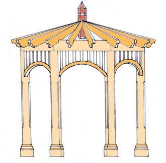 Build your own decorative wooden garden gazebos easily with our step 