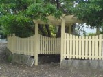 Picket Fence with Entrance Arbor