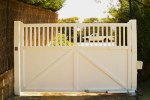 Solid decorative timber gates